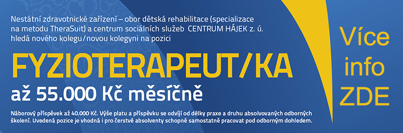 Inzerát na pozici Fyzioterapeut/ka
